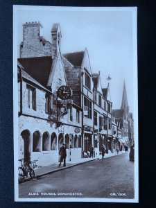 Dorset DORCHESTER Alms Houses showing L.W. BEAVIS OPTICIAN - Old RP Postcard