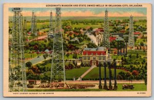 Governor's Mansion  Oklahoma City  Oklahoma  Postcard