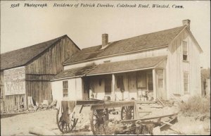 Winsted CT Patrick Danihee Colebrook Road c1910 Real Photo Postcard