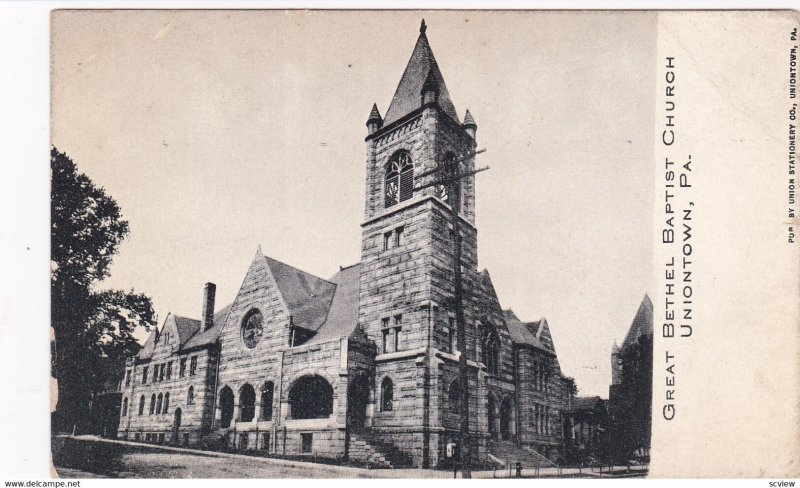 UNIONTOWN, Pennsylvania, 1901-07s; Great Bethel Baptist Church