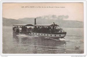 Lake Steamer Aix les Bains France 1910c postcard