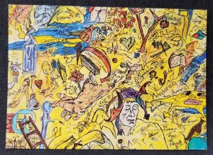 [AG] P822 Switzerland Sea Of Fear Art Painting Drawing (postcard) *New