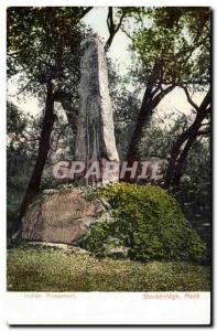 USA - United States - Massachusetts - Indian Monument - Stockbridge - seperat...