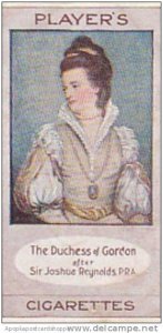 Player Vintage Cigarette Card Bygone Beauties 1914 The Duchess Of Goedon