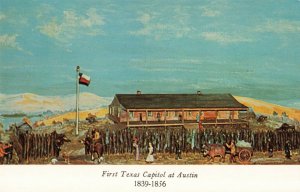 Postcard Diorama First Texas Capitol at Austin