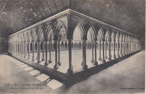 France Le Mont Saint-Michel Abbaye Galeries du Cloitre 1929
