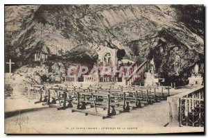 Old Postcard La Sainte Baume Cave Interior