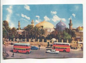 486043 IRAQ Baghdad Abdul Qaber Al-Geylani double-decker buses Old postcard