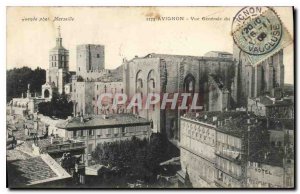 Old Postcard Avignon Vue Generale deu Palace