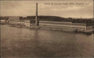 Trenton Ontario ON Hinde & Dauche Paper Mill Factory Vintage Postcard