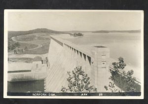 RPPC NORFORK DAM ARKANSAS SPILLWAY VINTAGE REAL PHOTO POSTCARD