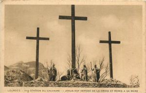 France Lourdes Jesus est depose de la croix et remis a sa mere