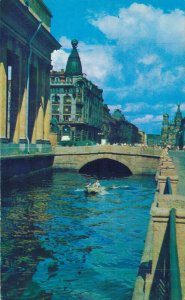 Russia Leningrad Griboyedov Canal Vintage Postcard 07.50