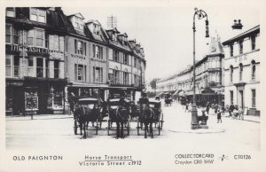 Devon Postcard - Old Paignton, Horse Transport, Victoria Street c1912 - XT5