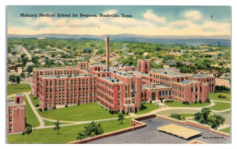 Meharry Medical School for Negroes, Nashville, TN Postcard *6N1