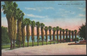 California LA JOLLA Park (Lah-Hoy-yah, The Jewel) limits of San Diego City Linen