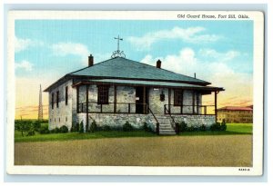 c1920's A View Of Old Guard House Fort Sill Oklahoma OK Vintage Postcard