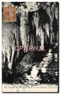 Old Postcard Betharram Grotto Caves The lower river