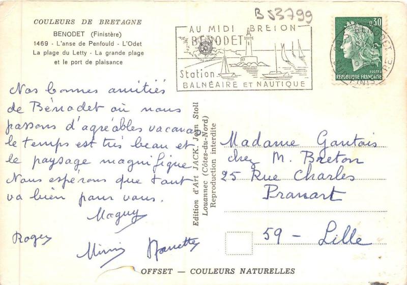 B53799 Benodet boats bateaux multi vues  france