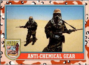 Military 1991 Topps Desert Storm Card Anti-Chemical War sk21385