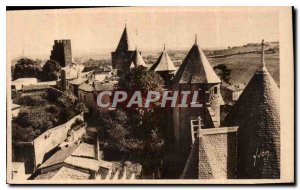 Postcard Old la Cite in Carcassonne Interior