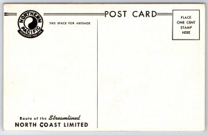 Northern Pacific Minnetonka Steam Locomotive F3 Diesel Advertising Postcard D15