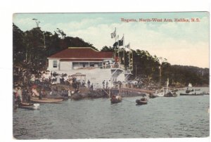 Regatta, North West Arm, Halifax, Nova Scotia, Antique Charlton & Co. Postcard