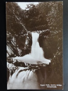 Wales: Aberystwth Upper Falls DEVIL'S BRIDGE  c1927 RP Postcard