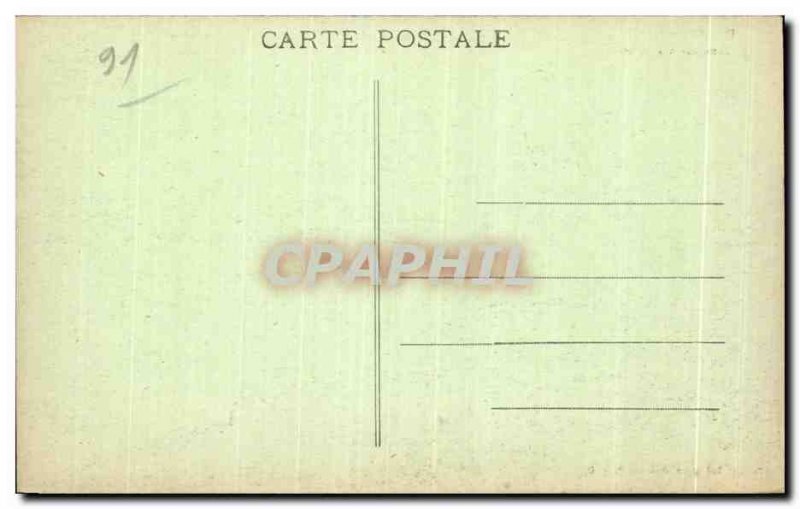 Postcard Old Dourdan Interior Fosses