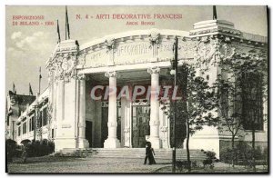 Postcard Old Milon 1906 Arti Decorative Francesi