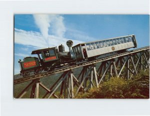 Postcard The Famous Cog Railway, Mt. Washington, White Mountains, New Hampshire