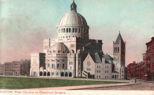 Vintage Postcard 1908 First Church of Christian Science Boston Massachusetts MA