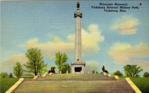 MS - Vicksburg. Vicksburg National Military Park, Wisconsin Memorial