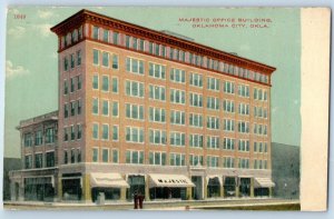 Oklahoma City Oklahoma Postcard Majestic Office Building c1910 Vintage Antique