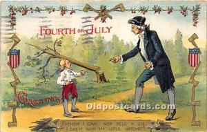 July 4th Independence Day Post Card 4th of July Postcard 