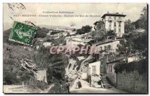 Menton - Victoria House - Entree du Val de Menton - Old Postcard