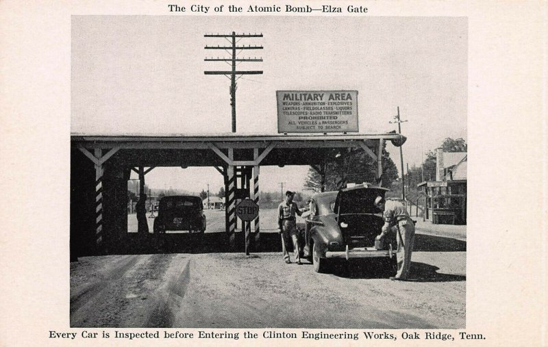 City of the Atomic Bomb, Oak Ridge, Tennessee, Circa 1940's Postcard, Unused