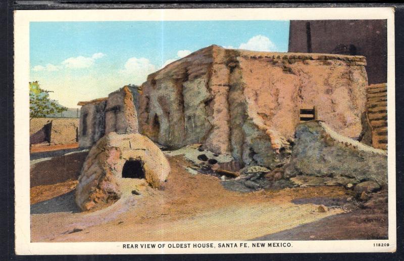 Rear View of Oldest House,Santa Fe,New Mexico BIN