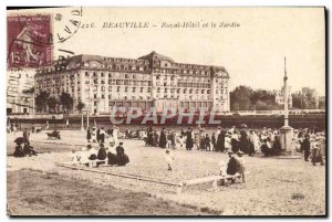 Old Postcard Deauville Royal Hotel and the Garden