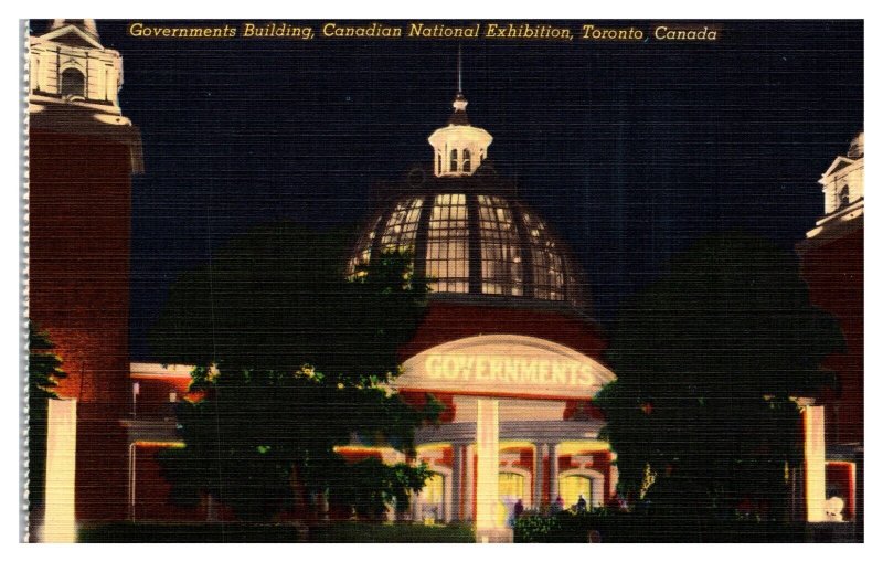 Vintage 1940s Postcard Governments Building Toronto Canada