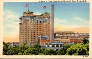 Michigan Battle Creek View Of Percy Jones General Hospital Curteich