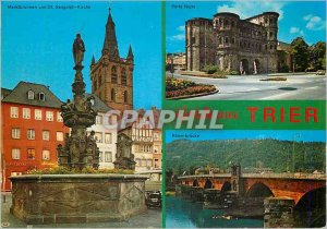 Postcard Modern Trier Romerbrucke