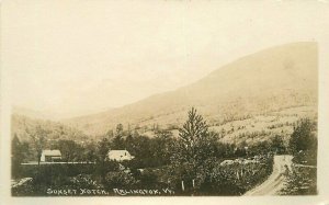 Arlington Vermont Sunset Notch C-1910 RPPC Photo Postcard 20-6581