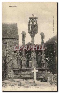 Old Postcard Lanrivain Calvary