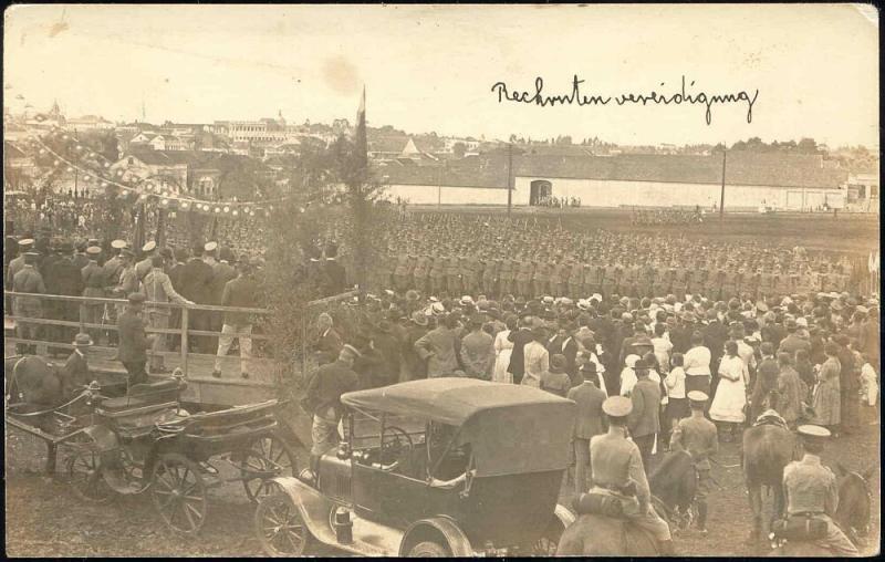 brazil, CURITIBA, Unknown Military Parade on the 27th of May 1920 RPPC