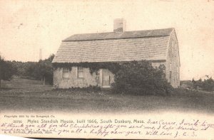 Vintage Postcard 1906 Myles Standish House Built 1666 Duxbury Massachusetts MA