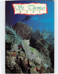 Postcard Exploring the captivating inner world, St. Thomas, U.S. Virgin Islands