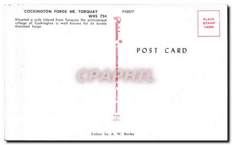 Postcard Old Cockington Forge Torquay Nr