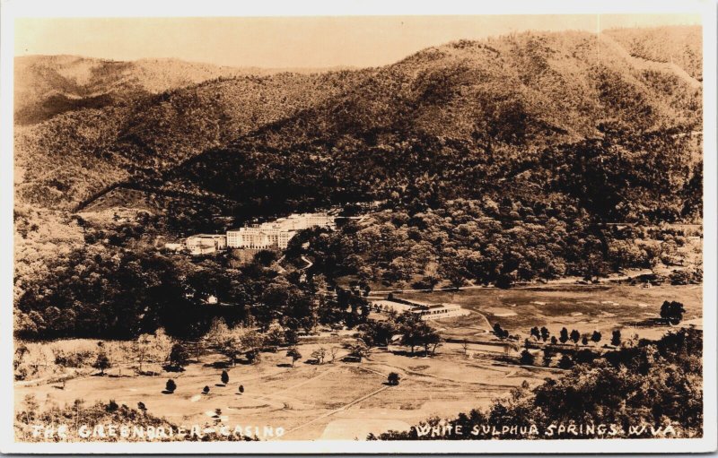 Greenbrier Casino White Sulphur Springs West Virginia RPPC C074