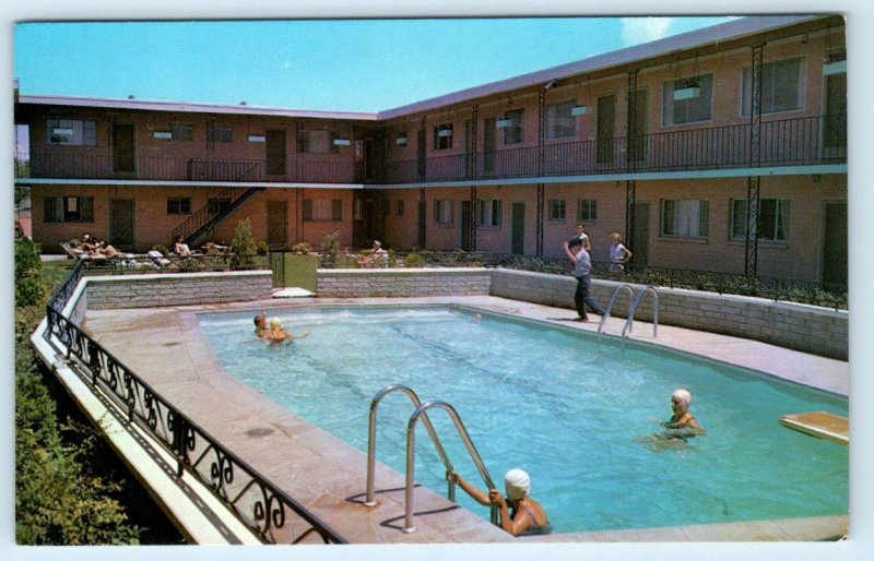 ALBUQUERQUE, New Mexico NM ~ Roadside THE SAHARA Apartment Motel c1960s Postcard